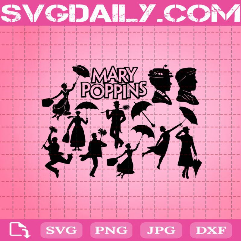 Mary Poppins Svg Bundle Mary Poppins Svg Disney Svg Mary Poppins Svg