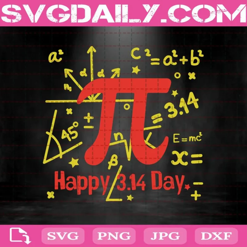 Happy 3 14 Day Svg Pi Day Svg Happy Pi Day Svg Pi Math Svg Pi Svg