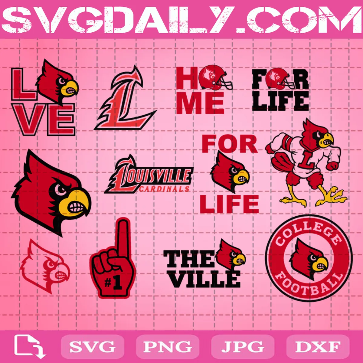 Louisville Cardinals Svg Daily Free Premium Svg Files