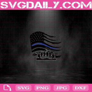 America Flag Police Svg, Thin Blue Line Svg, Police America Svg, Army Svg, America Flag Svg, Police Svg