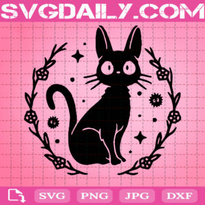 Cat Anime Svg Digital Download, Manga Instant Download, Japanese Svg, Cartoon Svg, Anime Silhouette Cut Files