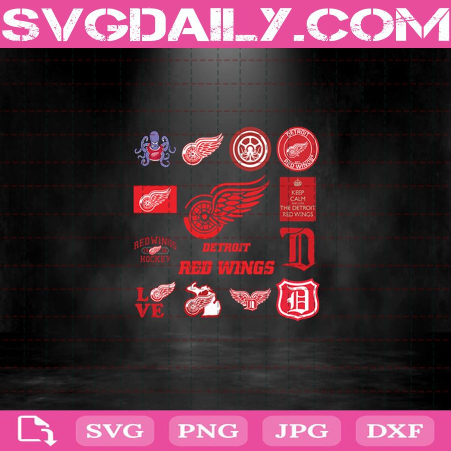 Detroit Red Wings Svg Detroit Red Wings Logo NHL Svg Detroit Red Wings Logo Svg NHL Svg NHL Sport Svg
