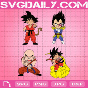 Dragon Ball Z Svg Bundle, Vegeta Svg, Son Goku Svg, Cadic Svg, Japanese Svg, Manga Anime Svg, Cartoon Lover Svg