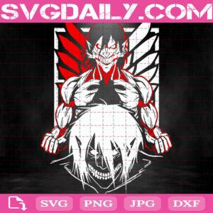 Eren Svg, Attack On Titan Svg, Anime Svg, Love Anime Svg, Anime Manga Svg, Anime Svg Png Dxf Eps Cut File Instant Download