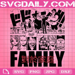Family Anime Svg, Anime Svg, Anime Gift Svg, Love Anime Svg, Anime Manga Svg, Cartoon Svg, Anime Cut Files
