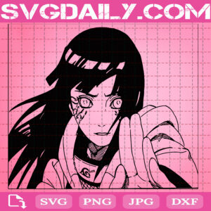 Hinata Hyuga Svg, Anime Svg, Anime Girl Svg, Anime Manga Svg, Love Anime Svg, Manga Svg, Japanese Svg, Cartoon Svg