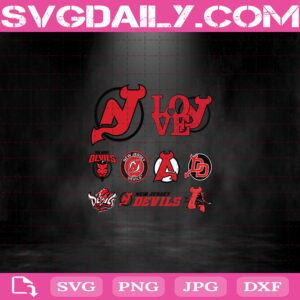 New Jersey Devils Svg, New Jersey Devils Logo NHL Svg, Devils Svg, NHL Svg, NHL Sport Svg
