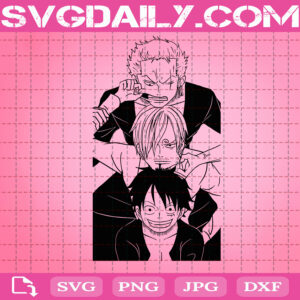 One Piece Svg, Luffy One Piece Svg, Luffy Svg, One Piece Anime Svg, Luffy Vector, Anime Cut Files