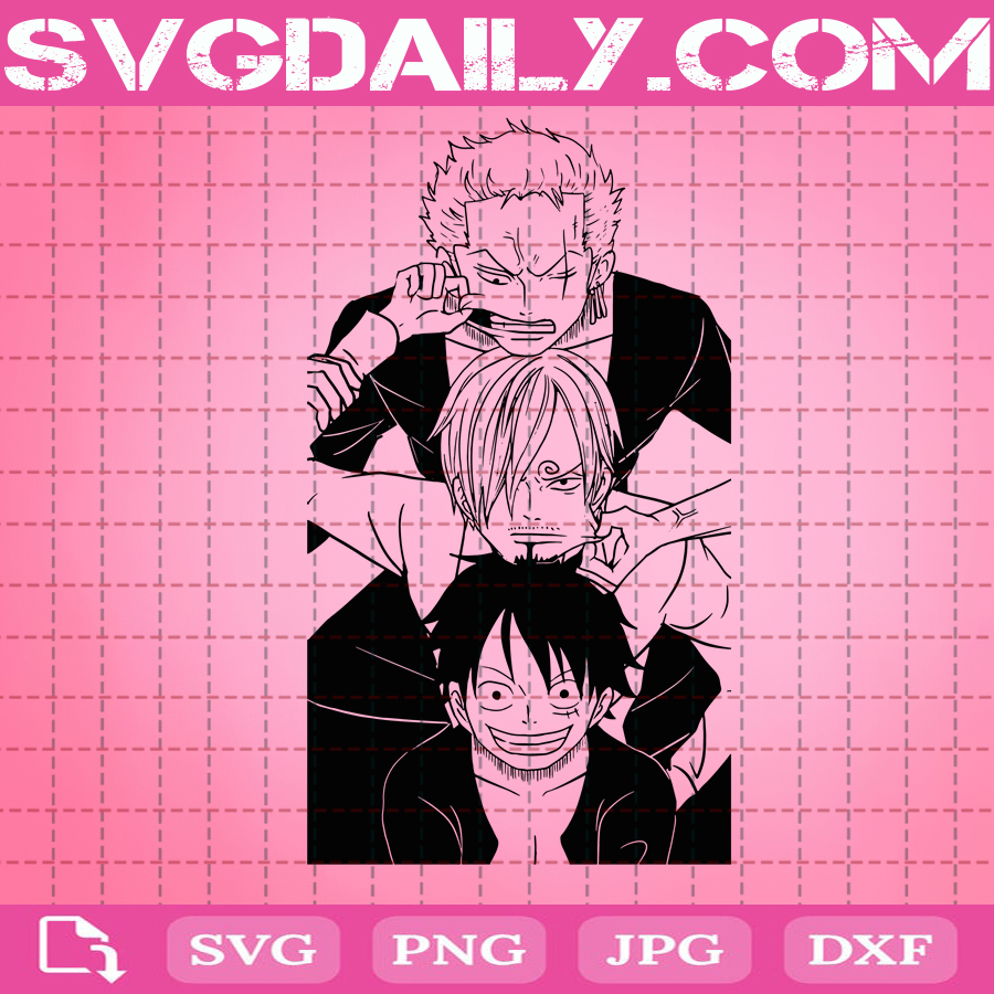 One Piece Svg Luffy One Piece Svg Luffy Svg One Piece Anime Svg Luffy Vector Anime Cut Files 1