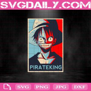 Pirateking Luffy Svg, Monkey D. Luffy Svg, One Piece Svg, Luffy One Piece Svg, Luffy Svg, One Piece Anime Svg, Anime Svg