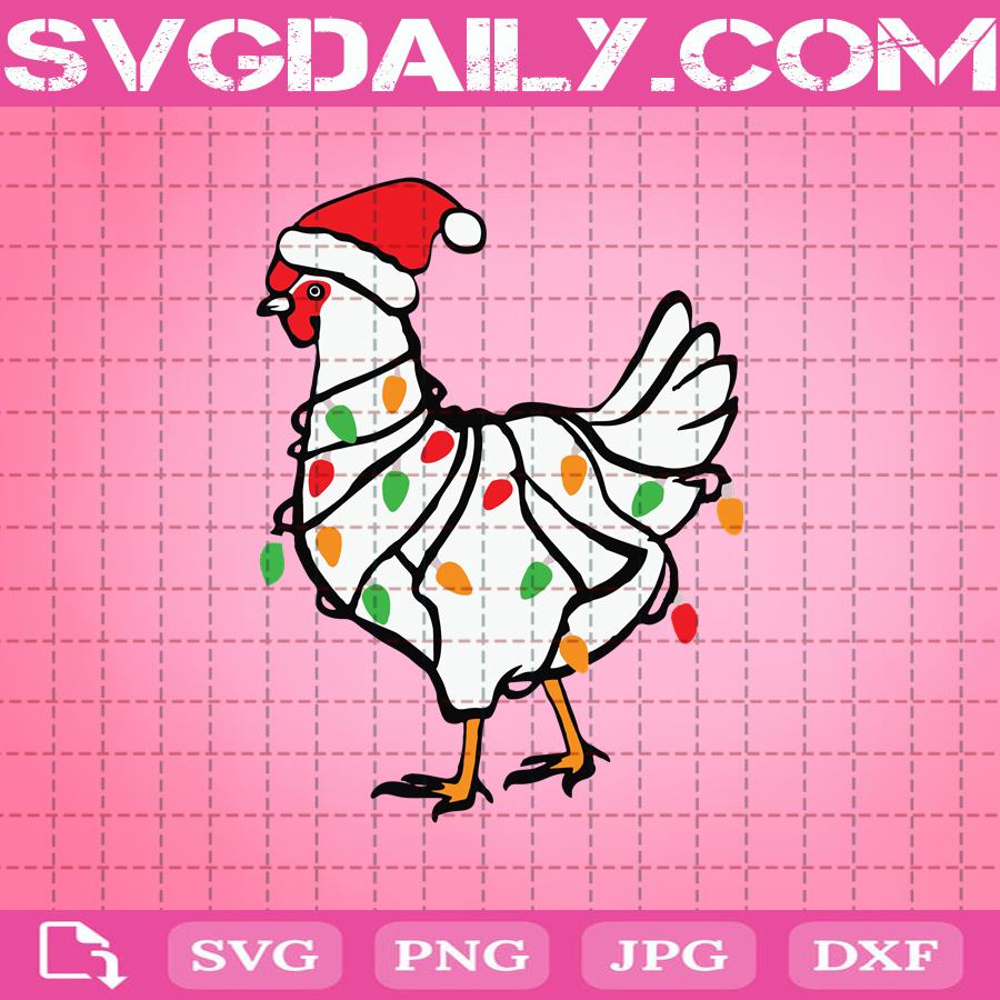 Download Chicken Christmas Lights Santa Hat Rooster Hen Svg Christmas Svg Chicken Christmas Svg Merry Christmas Svg Svg Daily Shop Original Svg