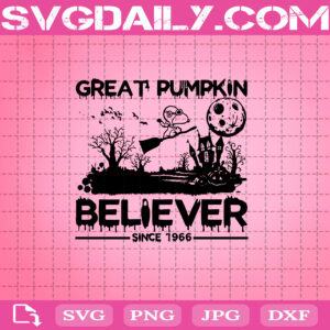 Great Pumpkin Believer Since 1966 Svg, Pumpkin Svg, Halloween Svg, Snoopy Svg, Great Pumpkin Svg, Snoopy Halloween Svg