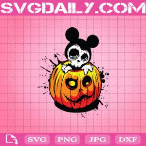 Halloween Mickey Svg, Disney Svg, Pumpkin Svg, Halloween Svg, Mickey Pumpkin Svg, Svg Png Dxf Eps AI Instant Download