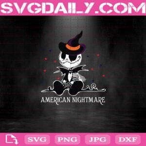 Jack Skellington American Nightmare Svg, The Nightmare Before Christmas Svg, Jack Skellington Svg, American Nightmare Svg