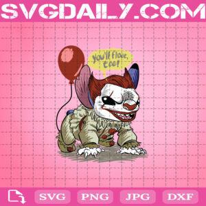 Pennywise Stitch Svg, Pennywise Disney Halloween Svg, Halloween Svg, Disney Halloween Svg, Cricut Digital Download, Instant Download