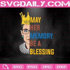 RBG May Her Memory Be A Blessing Svg, RBG Svg, Ruth Bader Ginsburg Svg, Cricut Digital Download, Instant Download