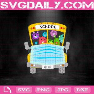 School Bus With Germs Svg, School Bus Svg, School Svg, Germs Svg, Corona Svg, Virut Svg, Bus Svg