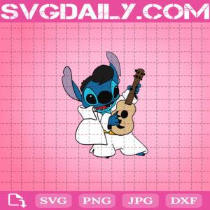 Stitch Elvis Presley Svg, Elvis Stitch Svg, Stitch Svg, Cartoon Svg, Disney Svg, Svg Png Dxf Eps Cut File Instant Download