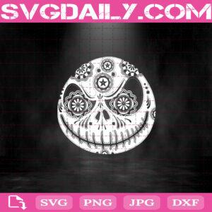 Sugar Skull Jack Skellington Nightmare Before Christmas Svg Png Dxf Eps Cut File Instant Download