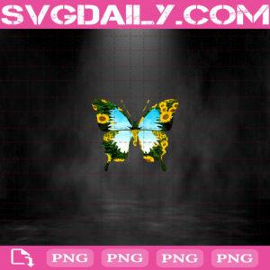 Sunflower Butterfly Png, Sunflower Png, Sunflower Lover Png, Sunflower Butterfly Instant Download