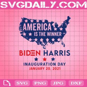 America Is The Winner Biden Harris Inauguration Day January 20 2021 Svg, Inauguration Day Svg, America Svg, Joe Biden Svg