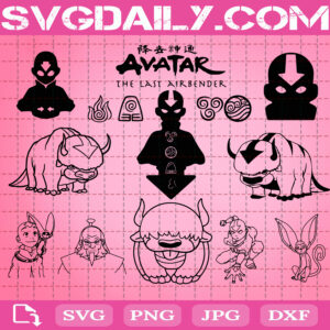 Avatar The Last Airbender Svg Bundle, Avatar The Last Airbender Svg, Aang Appa Svg, Svg Png Dxf Eps AI Instant Download