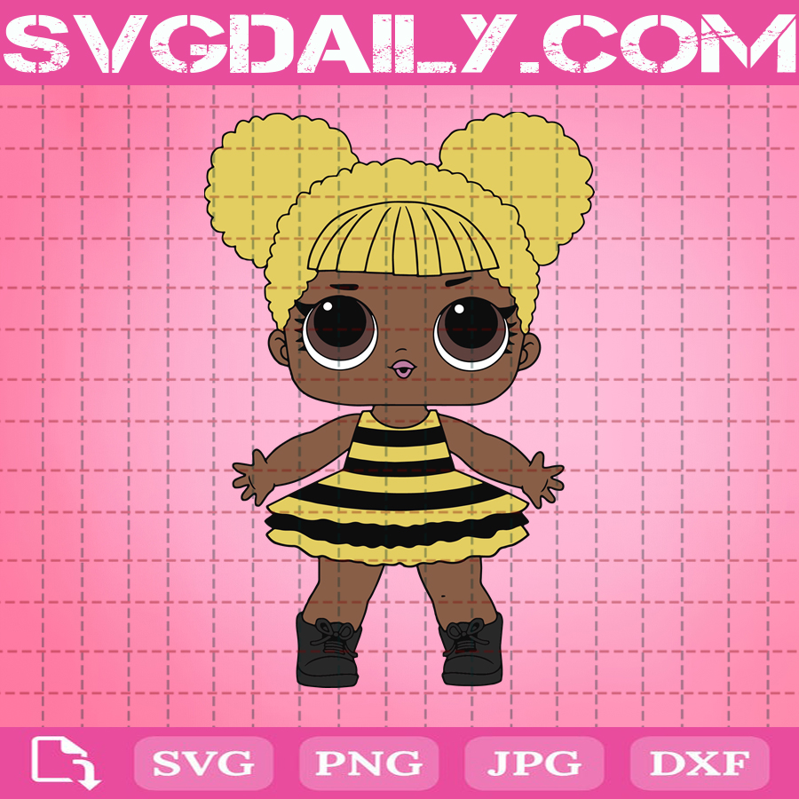 Black Doll Svg, Queen Bee Svg, Queen Bee Lol Surprise Doll ...