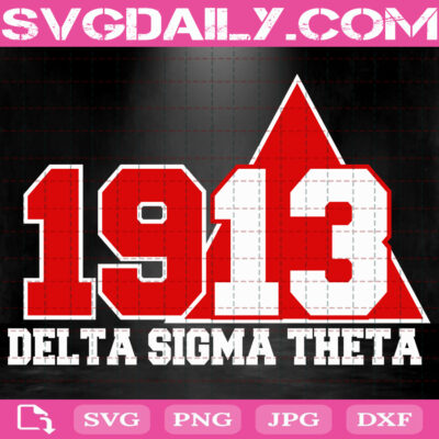 Delta Sigma Theta 1913 Svg, Delta Sigma Theta Svg, 1913 Svg, Sigma 