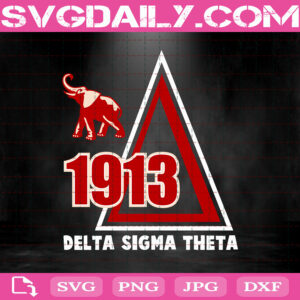 Delta Sigma Theta 1913 Svg, Sigma Theta Gifts Svg, Sigma Theta Svg, Sigma Sorority Svg, 1913 Svg, Svg Png Dxf Eps AI Instant Download