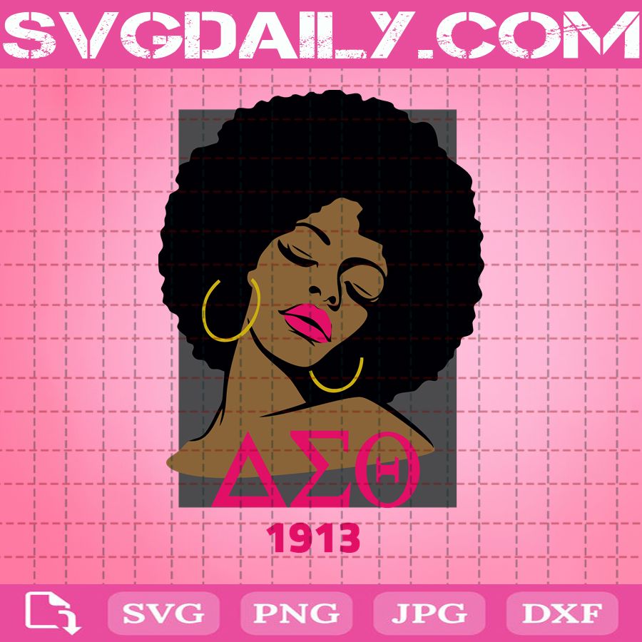 Download Delta Sigma Theta Svg Afro Woman Svg Black Woman Svg Delta Sorority Svg Delta 1913 Hbcu Svg African American Svg Svg Daily Shop Original Svg