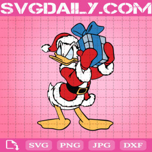 Donald Duck Santa Claus Svg, Donald Duck Svg, Disney Christmas Svg, Donald Christmas Svg, Christmas Holiday Svg