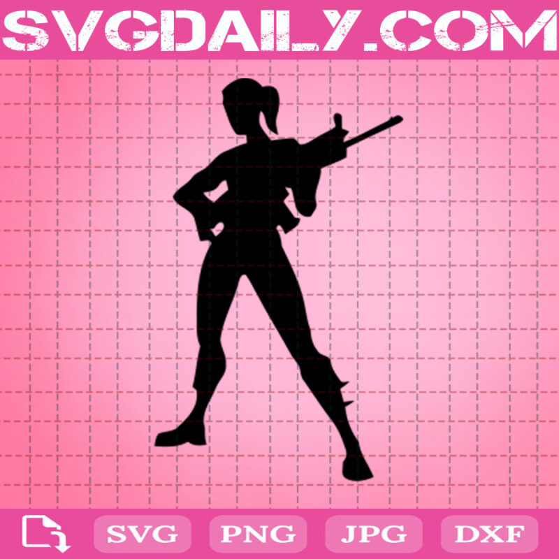 Fortnite Svg, Women With Gun Svg, Gun Svg, Fortnite Gun Svg, Svg Png ...