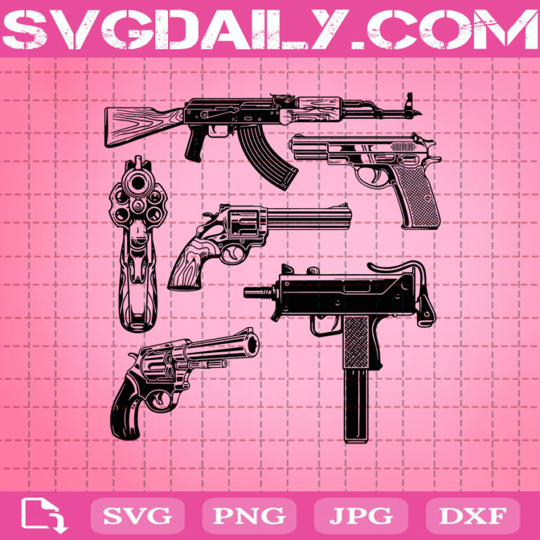 Guns Svg Bundle, Gun Svg, Gun Bundle, Guns Svg, Svg Png Dxf Eps AI ...