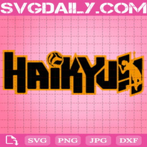 Haikyuu Logo Svg, Volleyball Svg, Anime Svg, Haikyuu Anime Logo Svg, Svg Png Dxf Eps AI Instant Download