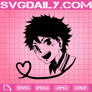 Haikyuu Svg, Kawaii Svg, Heart Svg, Japanese Cartoon Svg, Manga Svg, Svg Png Dxf Eps AI Instant Download