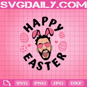Happy Easter Svg, Easter Day Svg, Bad Bunny Easter Svg, Bad Bunny Svg, Bad Bunny Chillin With My Peeps Svg, Easter Bunny Svg