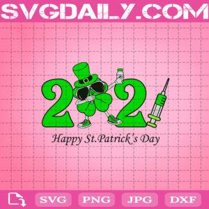 Happy St Patrick's Day 2021 Svg, Dabbing Shamrock Svg, Cute Shamrock Svg, Covid 19 Svg, Irish Pride Svg, St Patrick's Day Svg
