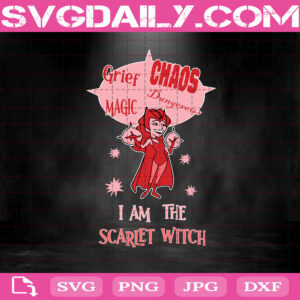 I Am The Scarlet Witch Svg, Scarlet Witch Svg, Wandavision Svg, Marvel Svg, Svg Png Dxf Eps AI Instant Download