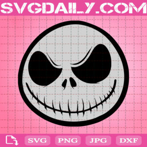 Jack Face Nightmare Svg, Nightmare Before Christmas Svg, Horror Movie Svg, Halloween Svg, Svg Png Dxf Eps AI Instant Download