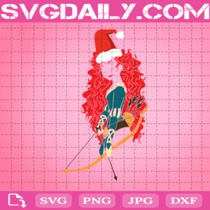 Merida Disney Princess Svg, Merida Princess Svg, Merida Christmas Svg, Princesses Svg, Svg Png Dxf Eps Download Files
