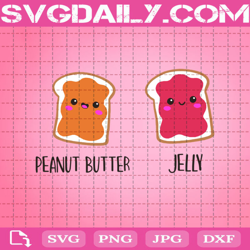 Peanut Butter Jelly Svg, Peanut Butter Svg, Jelly Svg, Peanut Svg