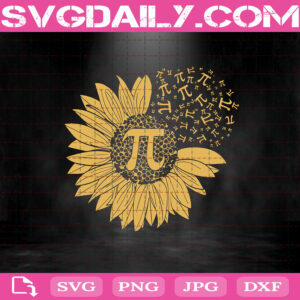 Pi Sunflower Svg, Sunflower Svg, Happy Pi Day Svg, Pi Day Svg, Pi Math Svg, Pi Svg, Pi Number Svg, Svg Png Dxf Eps AI Instant Download