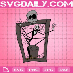 Rip Svg, Jack Skellington Svg, Skull Svg, Files For Silhouette Files For Cricut Svg Dxf Eps Png Instant Download