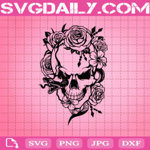 Free Free 169 Flower Skull Svg SVG PNG EPS DXF File