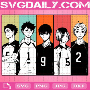 Volleyball Team Svg, Karasuno Friends Svg, Volleyball Svg, Anime Svg, Svg Png Dxf Eps AI Instant Download