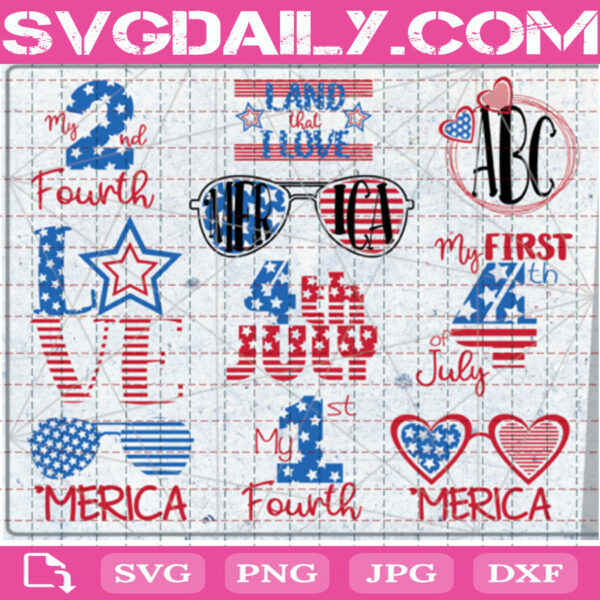 4th of July Bundle Svg Free 4th of July Svg Free Independence Day Svg Free Clip Cut File Svg File Svg Free