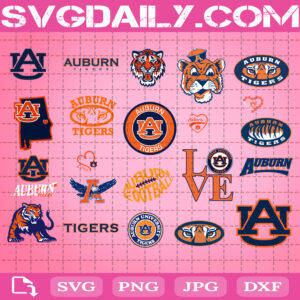 Auburn Tigers NCAA Svg Bundle, Sport Logo Svg, NCAA Svg, Logo NCAA Svg, Sport Svg