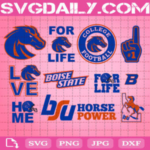 Boise State Broncos Svg, NCAA Svg Bundle, Sport Logo Svg, NCAA Svg, Logo NCAA Svg, Sport Svg