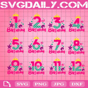 Free Free 336 Mermaid Svg Birthday SVG PNG EPS DXF File