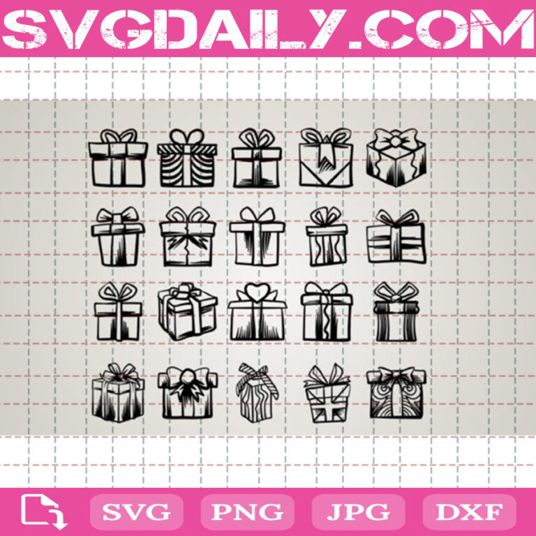 Gift Box Bundle Free Gift Box Free Svg Free Box Svg Free File Svg Free Clip Cut File Svg Silhouette Svg Free